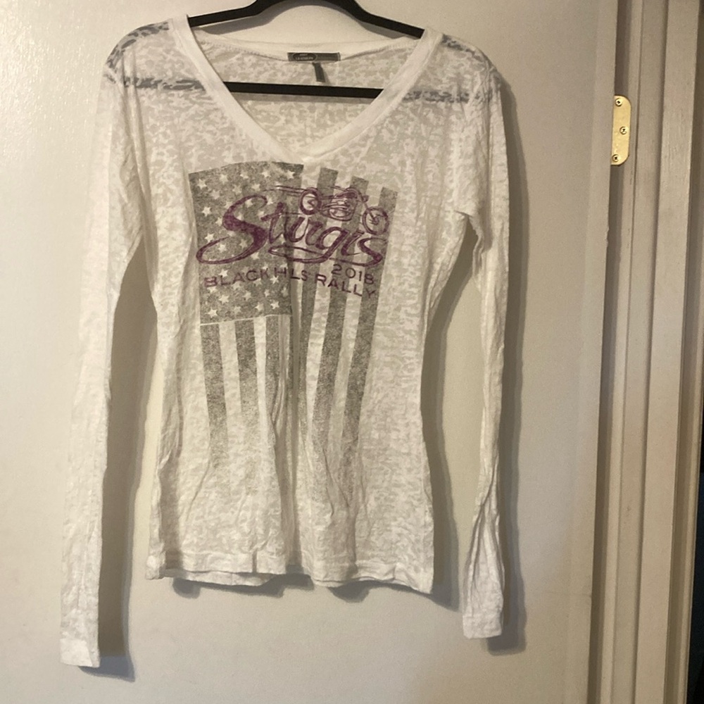 Hot Leathers Sturgis Burnout Long Sleeve.  2X.